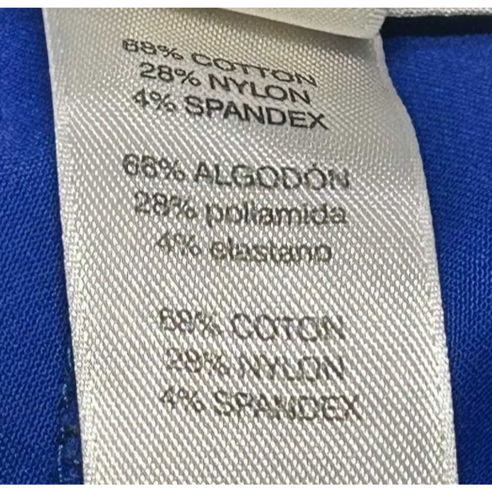Chicos Pants Womens Large 14 2.5 Blue Cargo Actual 35X27 Crop Roll Up Hi‎ Rise - Picture 9 of 11